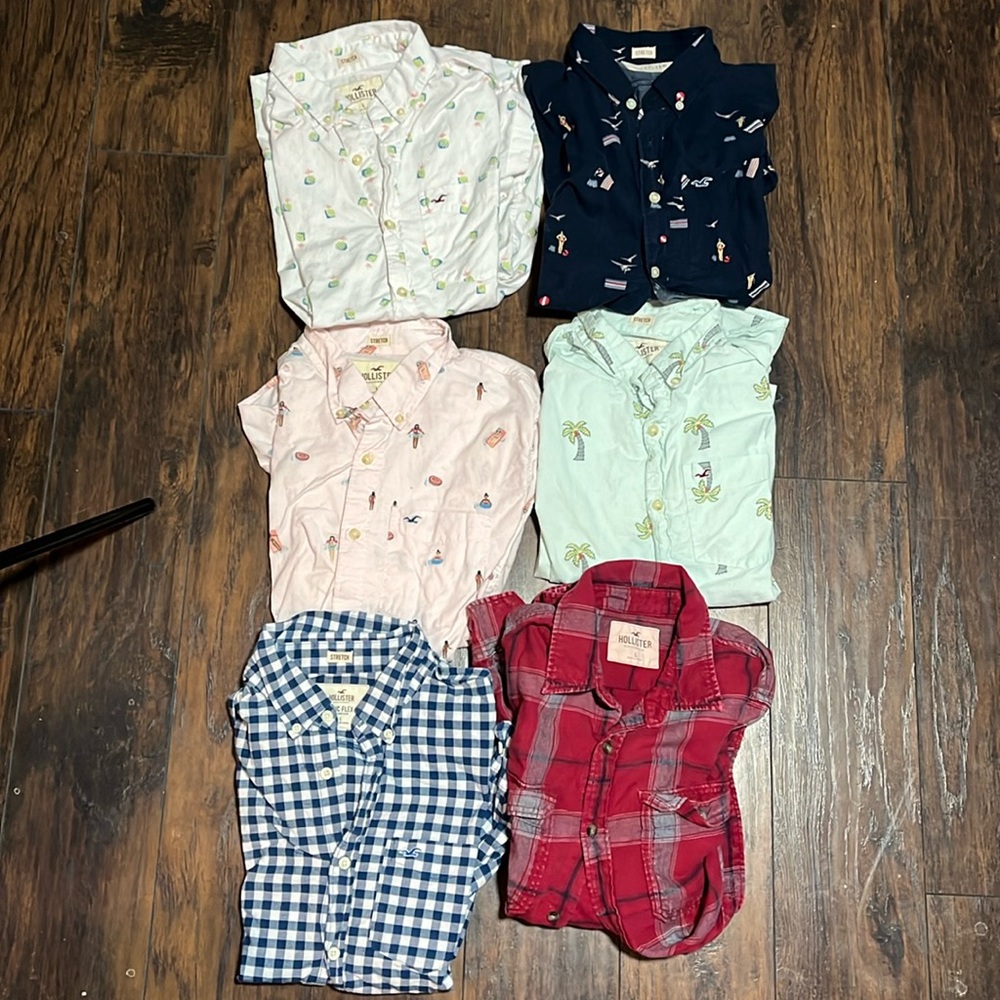6 Hollister Shirts